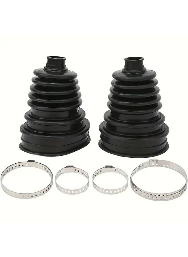 2pcs CV Joint Boot Kit With Stainless Steel Clamps Heavy Duty Silicone For Car Truck SUV - Image 2